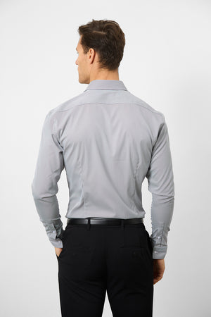 Performance Business Shirt in Navy/White Bengal Stripe - TAILORED ATHLETE - ROW