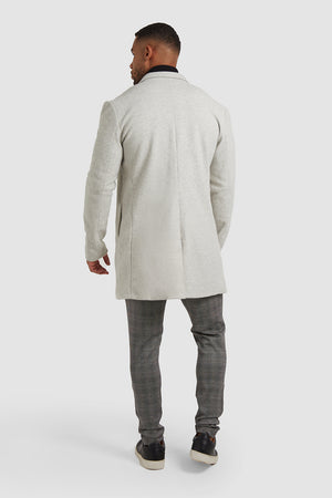 Overcoat in Pale Grey - TAILORED ATHLETE - ROW