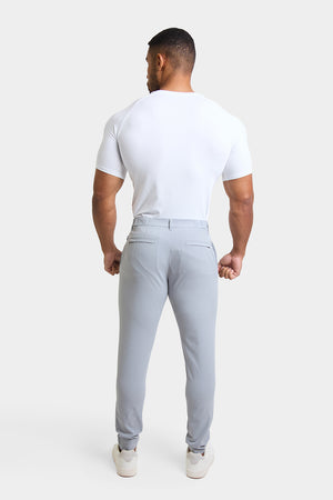 Performance Chino Trouser in Grey - TAILORED ATHLETE - ROW
