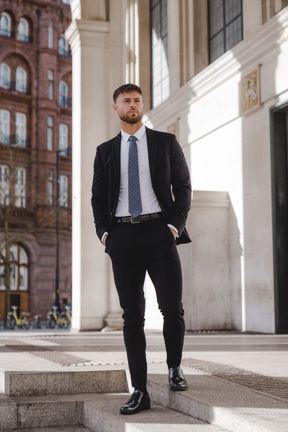 Black Relaxed Fit Suit Trousers | New Look