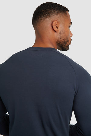 Pique Long Sleeve T-Shirt in Battleship Grey - TAILORED ATHLETE - ROW