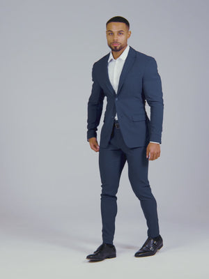 True Muscle Fit Tech Suit Jacket in Navy