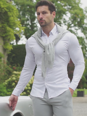 Muscle Fit Signature Shirt 2.0 in White