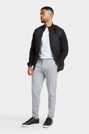 Quilted Hybrid Jacket in Black - TAILORED ATHLETE - ROW