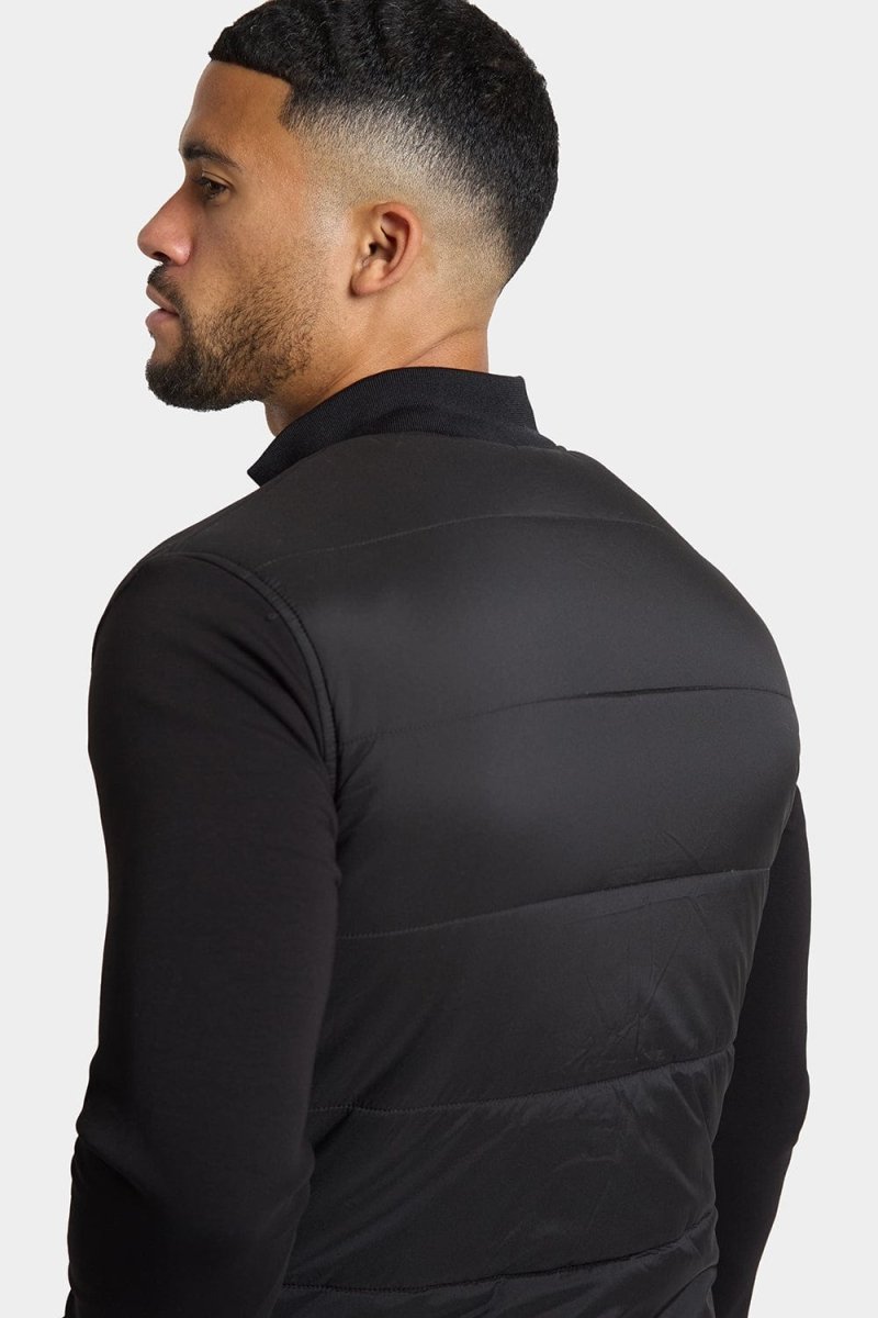Quilted Hybrid Jacket in Black - TAILORED ATHLETE - ROW