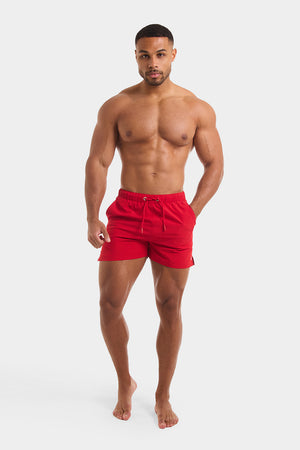 Plain Swim Shorts in Red - TAILORED ATHLETE - ROW