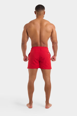 Plain Swim Shorts in Red - TAILORED ATHLETE - ROW