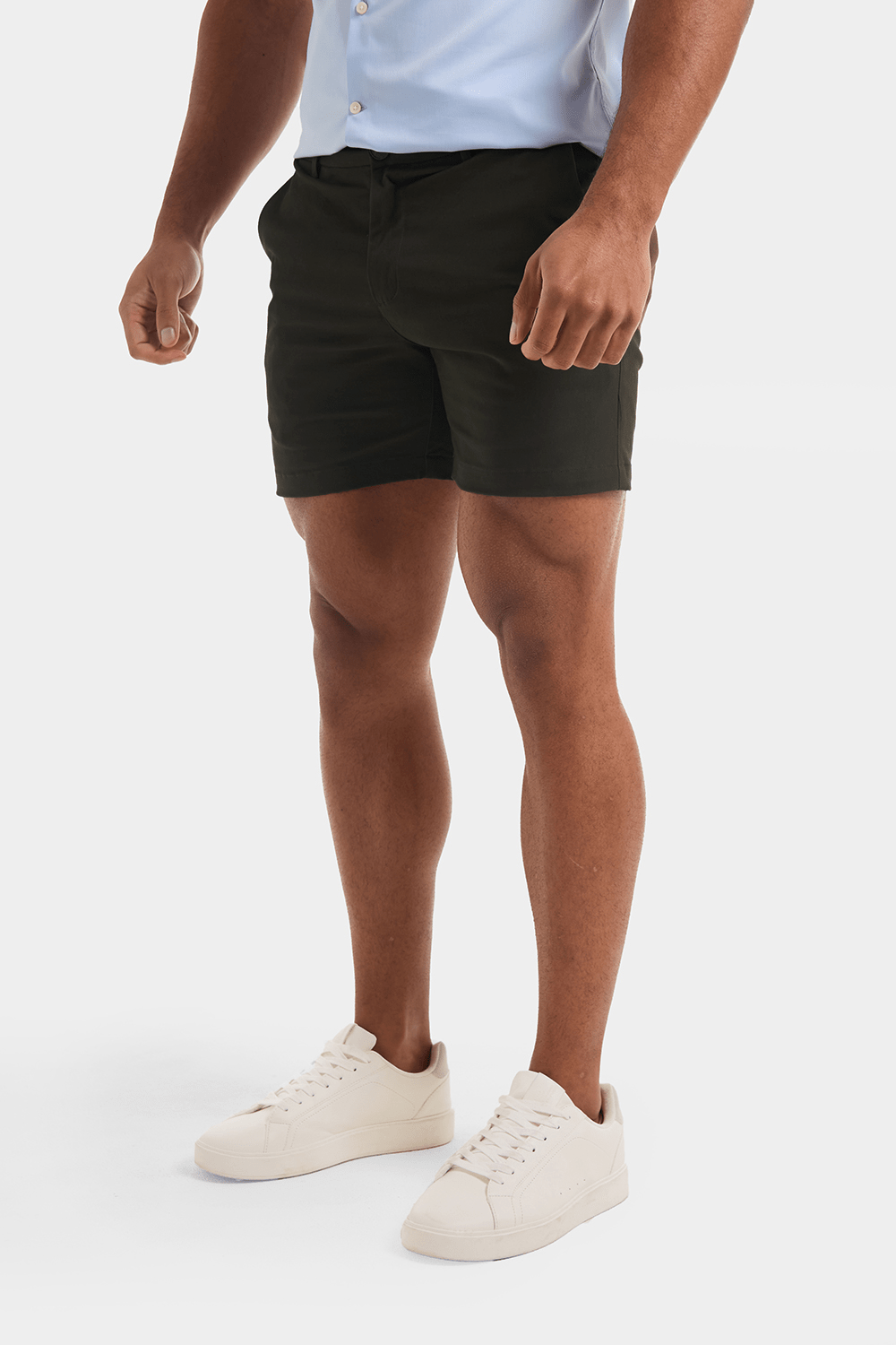 Khaki chino shorts best sale