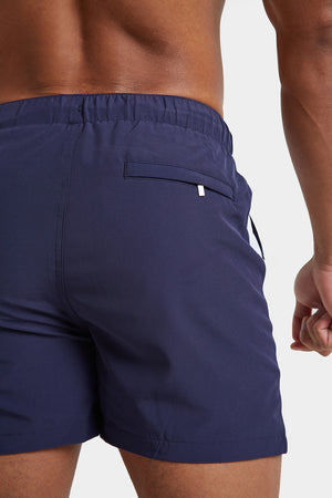 Side Stripe Swim Shorts in Navy - TAILORED ATHLETE - ROW