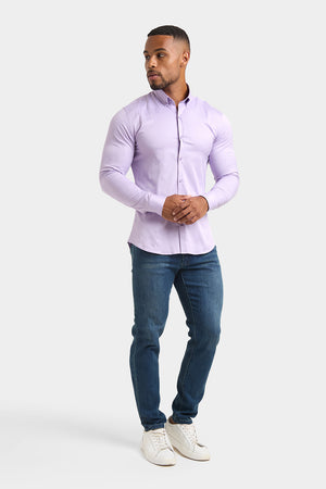 Muscle Fit Signature Shirt in Lilac - TAILORED ATHLETE - ROW