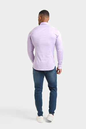 Muscle Fit Signature Shirt in Lilac - TAILORED ATHLETE - ROW