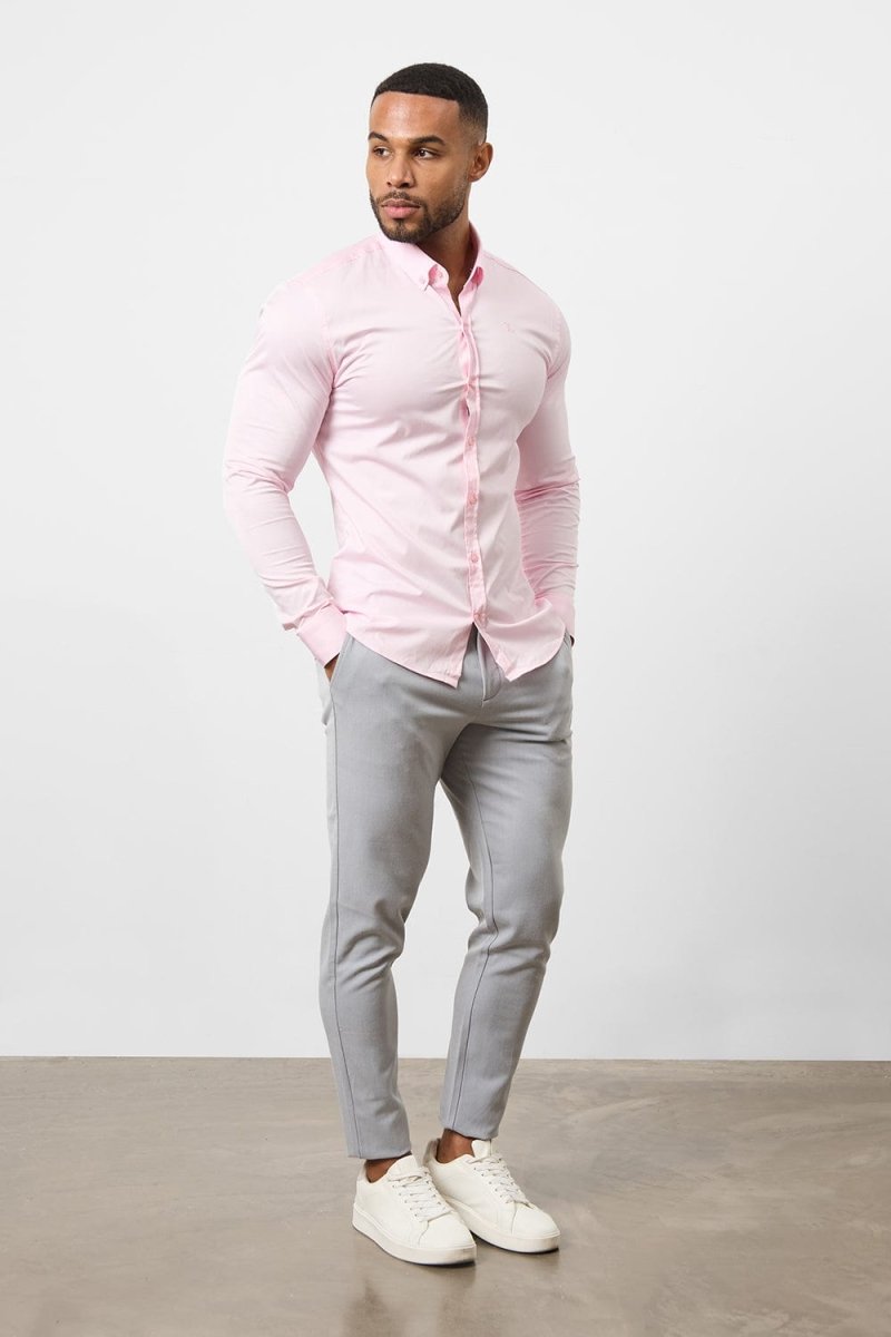Muscle Fit Signature Shirt 2.0 in Pink - TAILORED ATHLETE - ROW