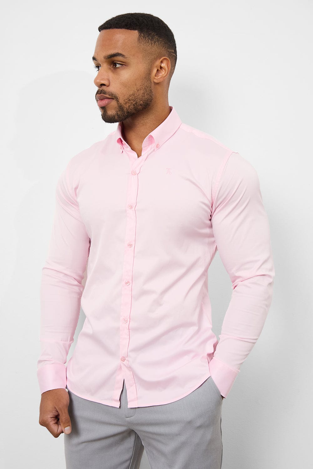 Muscle Fit Signature Shirt 2.0 in Pink - TAILORED ATHLETE - ROW