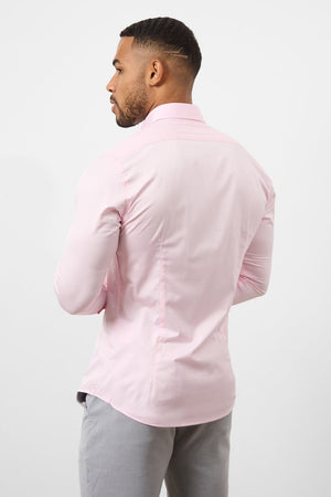 Muscle Fit Signature Shirt 2.0 in Pink - TAILORED ATHLETE - ROW