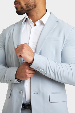 True Muscle Fit Tech Suit Jacket in Light Grey - TAILORED ATHLETE - ROW