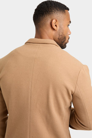 Single Breasted Overcoat in Camel - TAILORED ATHLETE - ROW