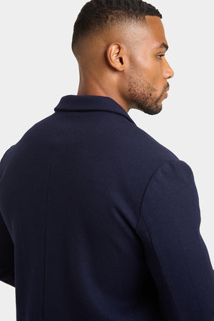 Single Breasted Overcoat in Navy - TAILORED ATHLETE - ROW