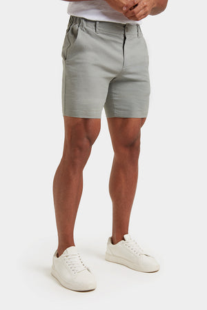 Linen-blend Shorts in Sage - TAILORED ATHLETE - ROW