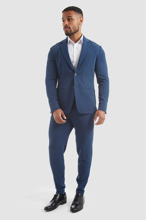 True Muscle Fit Tech Suit Jacket in Navy - TAILORED ATHLETE - ROW
