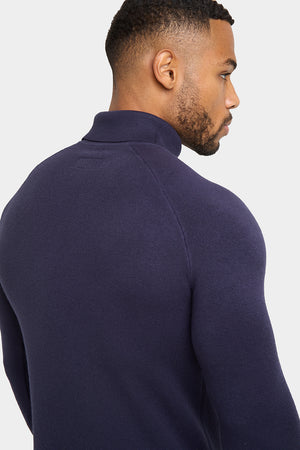 Supersoft Roll Neck in Navy - TAILORED ATHLETE - ROW