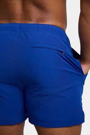 Plain Swim Shorts in Cobalt - TAILORED ATHLETE - ROW