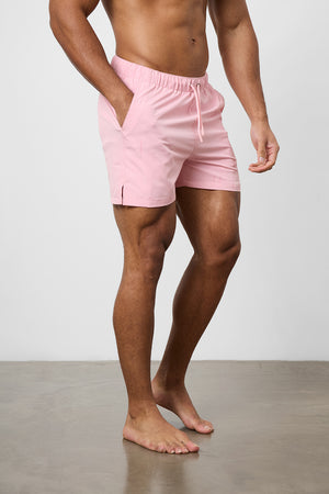 Plain Swim Short in Pale Pink - TAILORED ATHLETE - ROW