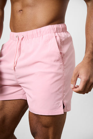 Plain Swim Short in Pale Pink - TAILORED ATHLETE - ROW