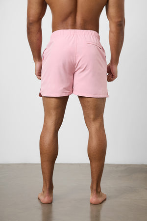 Plain Swim Short in Pale Pink - TAILORED ATHLETE - ROW