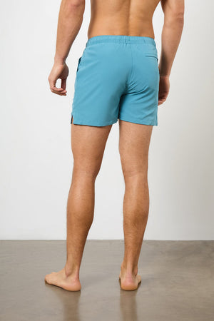 Plain Swim Short in Teal - TAILORED ATHLETE - ROW