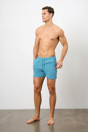 Plain Swim Short in Teal - TAILORED ATHLETE - ROW