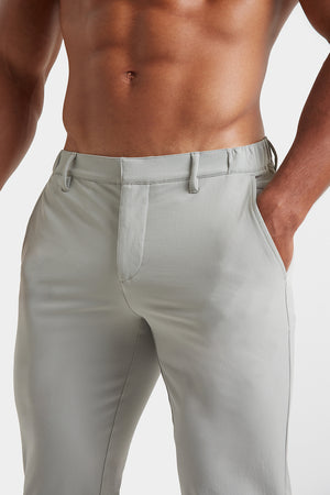 Everyday Tech Trousers in Soft Grey - TAILORED ATHLETE - ROW