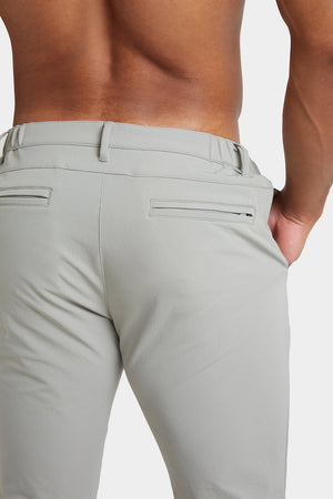 Everyday Tech Trousers in Soft Grey - TAILORED ATHLETE - ROW