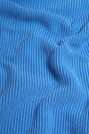 Textured Cotton Crew Neck in Arctic Blue - TAILORED ATHLETE - ROW