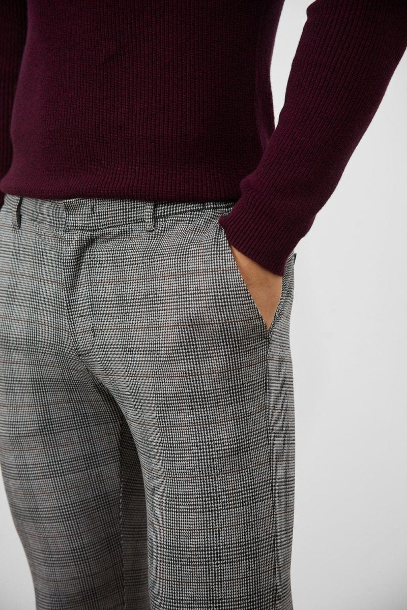 Heritage Check Trousers in Black - TAILORED ATHLETE - ROW