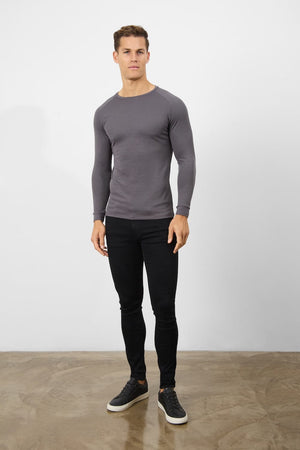 Textured Fashion T-Shirt in Battleship - TAILORED ATHLETE - ROW