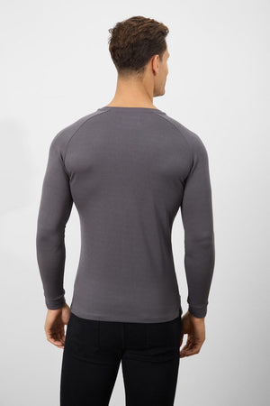 Textured Fashion T-Shirt in Battleship - TAILORED ATHLETE - ROW