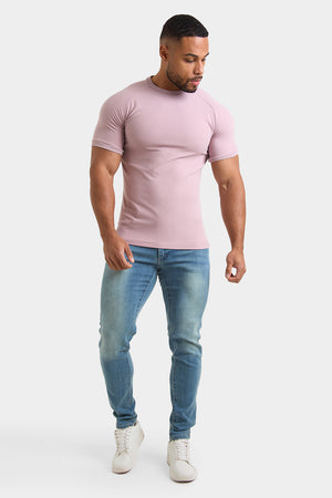 Textured Fashion T-Shirt in Dusky Pink - TAILORED ATHLETE - ROW