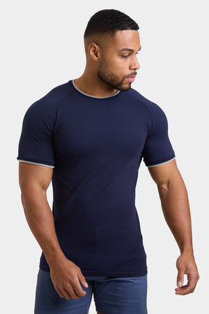 Tipped T-Shirt in Navy - TAILORED ATHLETE - ROW