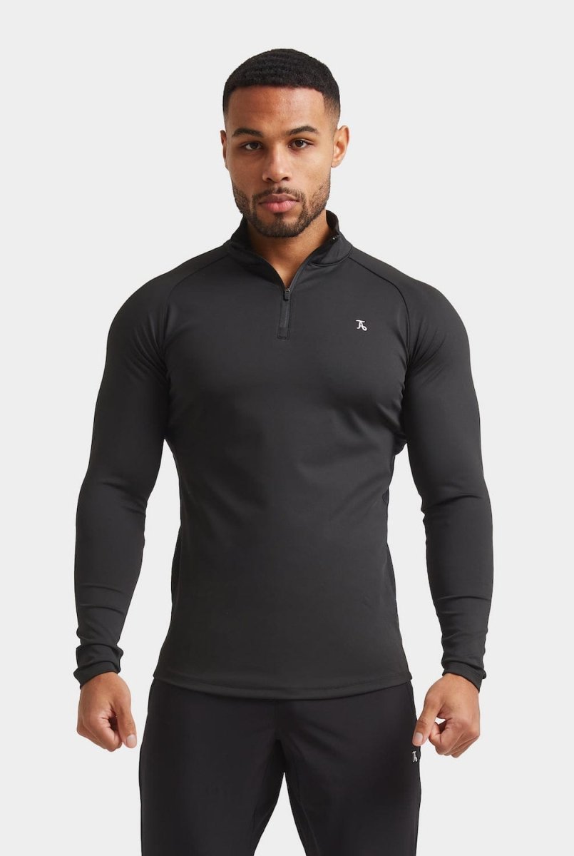 Training Quarter Zip in Black - TAILORED ATHLETE - ROW