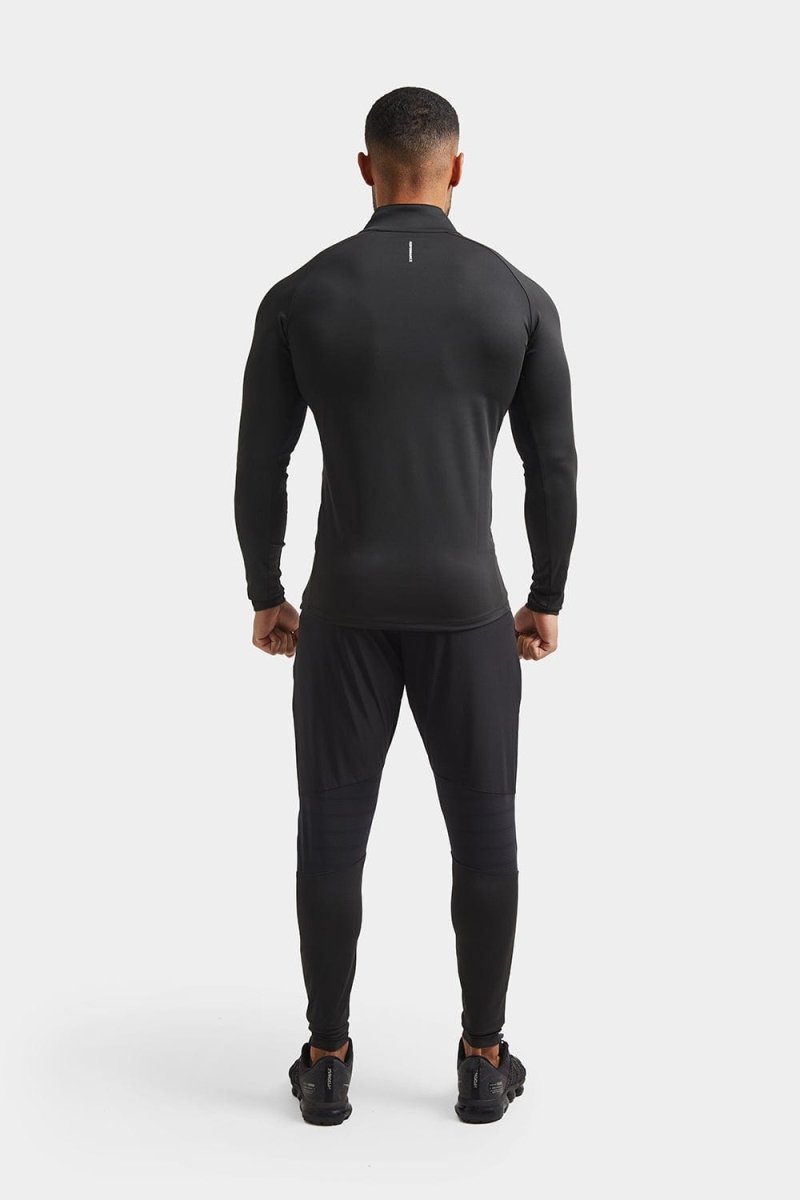 Training Quarter Zip in Black - TAILORED ATHLETE - ROW