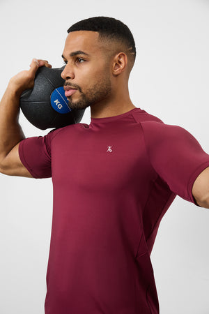 Training Top in Burgundy - TAILORED ATHLETE - ROW