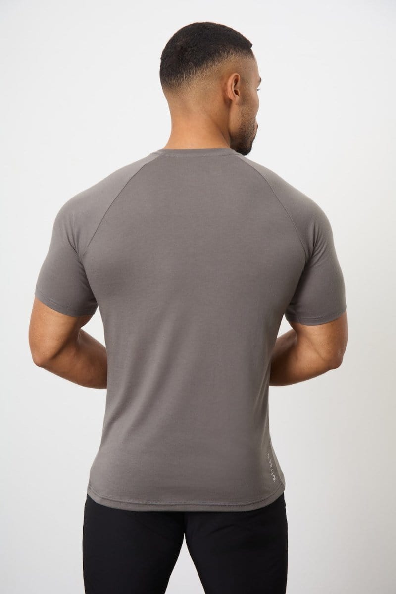 3 Pack Essential Training Top in Black/ Khaki/ Charcoal - TAILORED ATHLETE - ROW