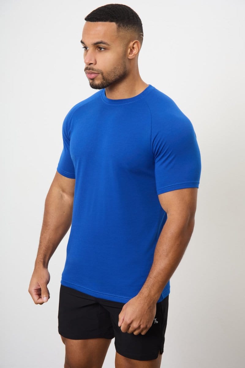 3 Pack Essential Training Top in Cobalt Blue/ Mint/ White - TAILORED ATHLETE - ROW