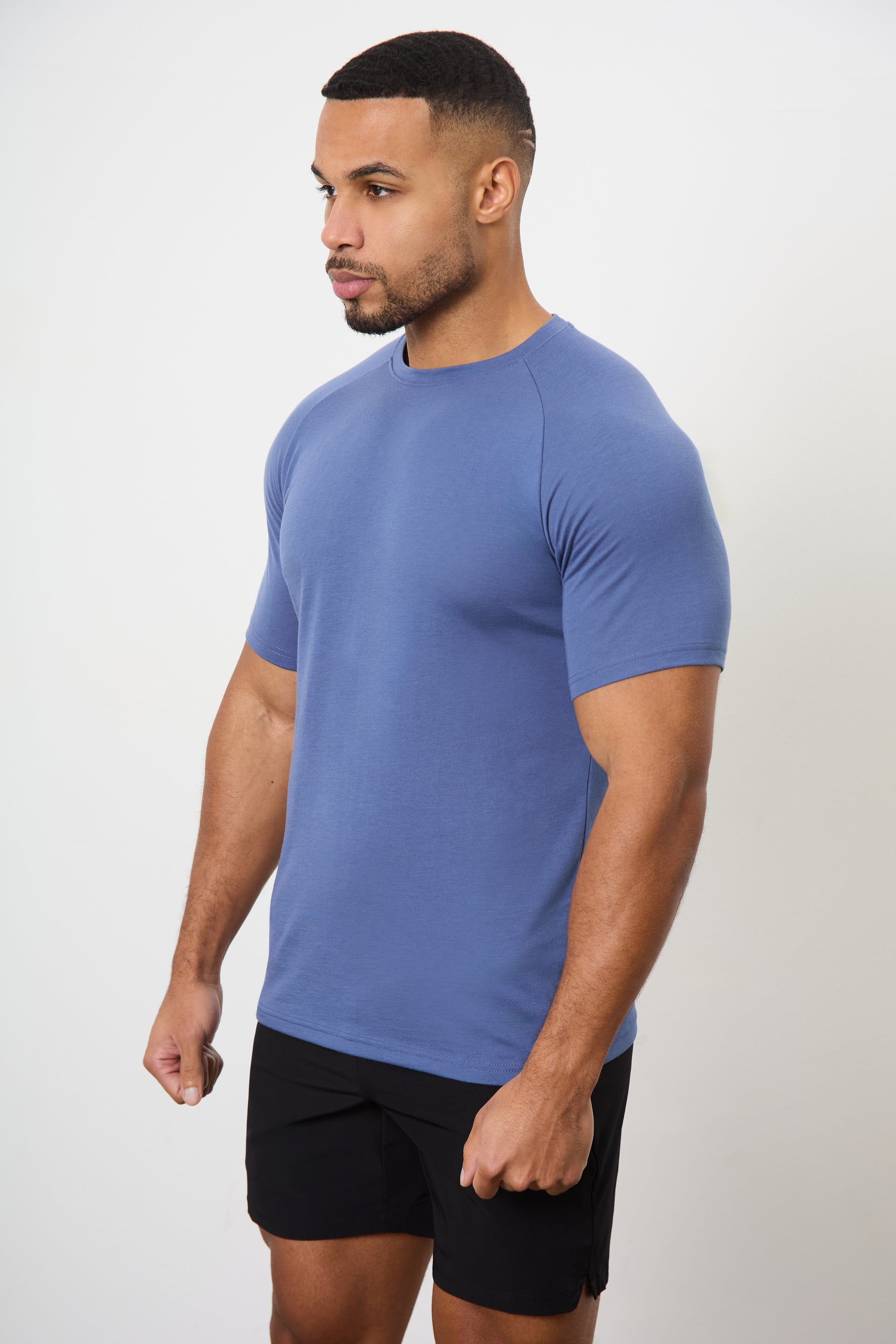 Essential Training Top in Slate Blue - TAILORED ATHLETE - ROW