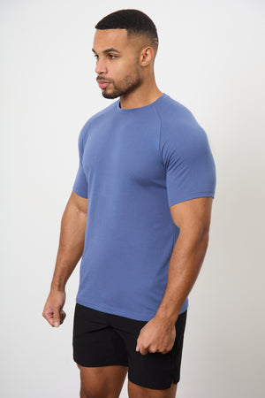 Essential Training Top in Slate Blue - TAILORED ATHLETE - ROW