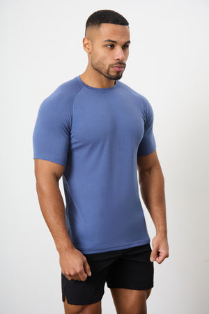 Essential Training Top in Slate Blue - TAILORED ATHLETE - ROW