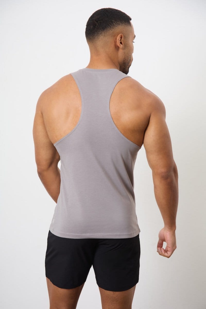 5 Pack Essential Training Vest in Mid Grey/ Sand/ Rose/ Wood Rose/ White - TAILORED ATHLETE - ROW