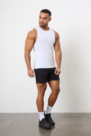 Essential Training Vest in White - TAILORED ATHLETE - ROW