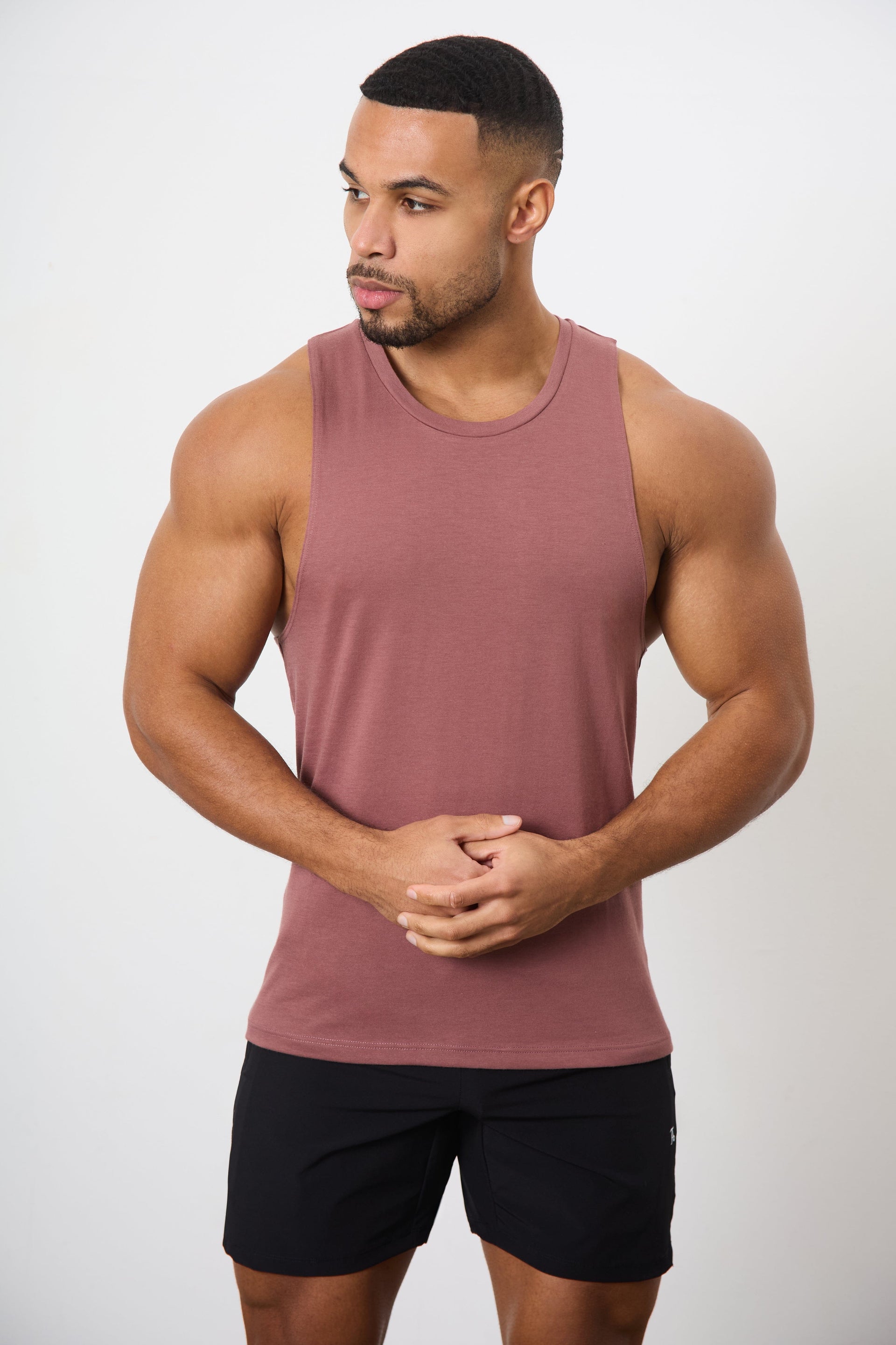 Essential Training Vest in Wood Rose - TAILORED ATHLETE - ROW