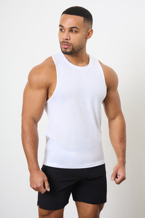 Essential Training Vest in White - TAILORED ATHLETE - ROW